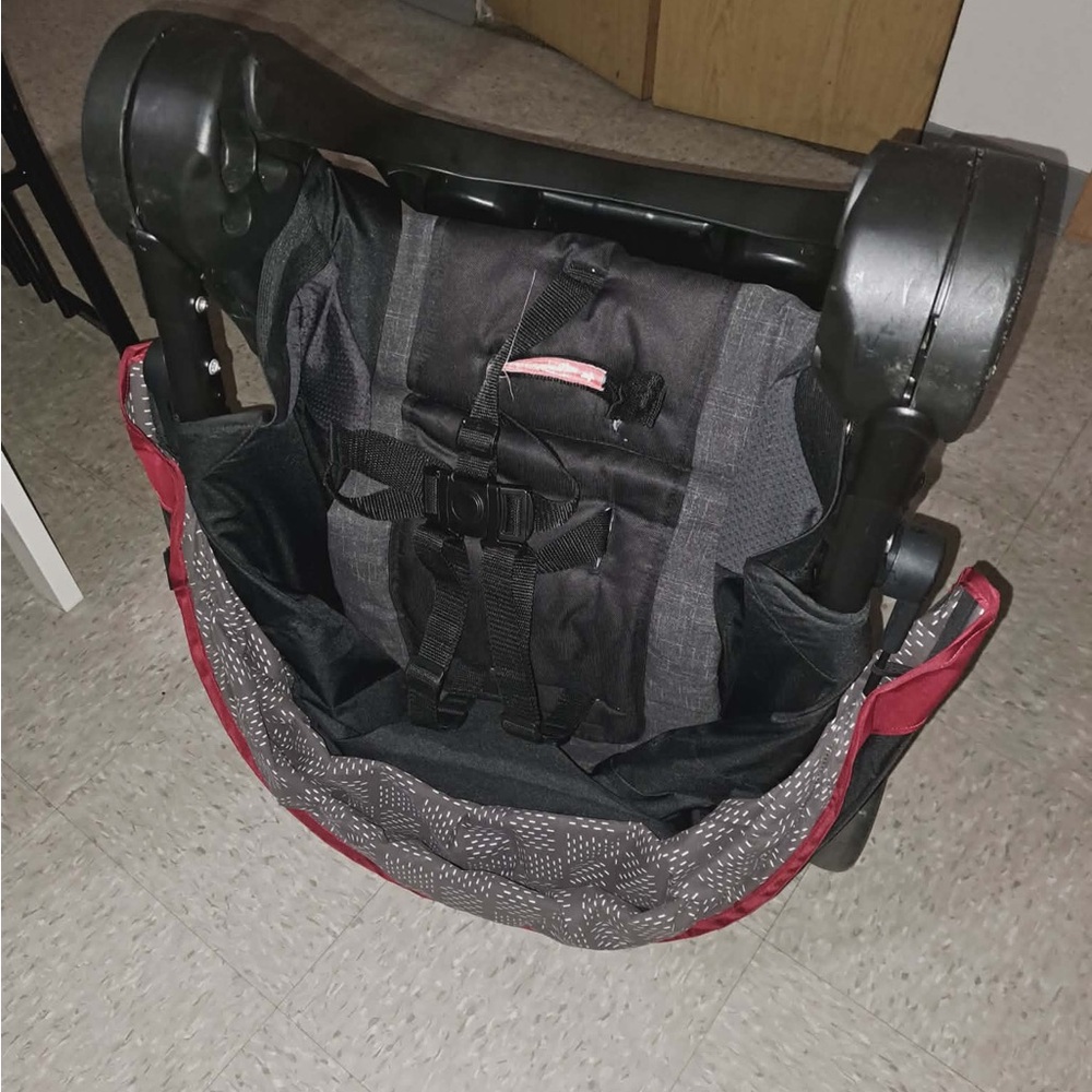 Versatile Black and Red Backpack